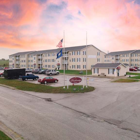 exterior at breckenridge estates apartments in lawrenceburg, ky