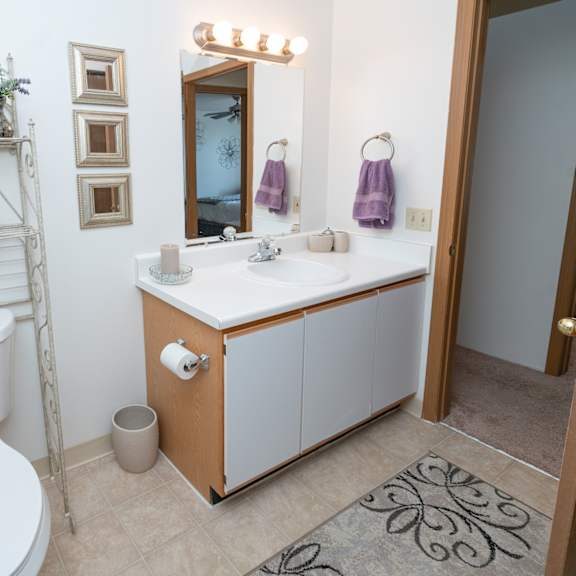 bathroom at crosswait estates in angola, in