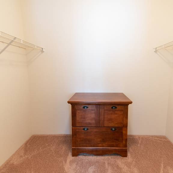 master closet at custer estates in monroe, mi