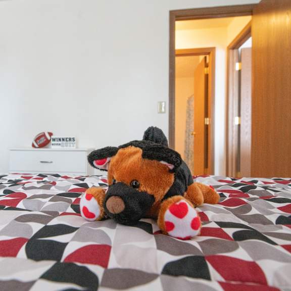 second bedroom at custer estates in monroe, mi