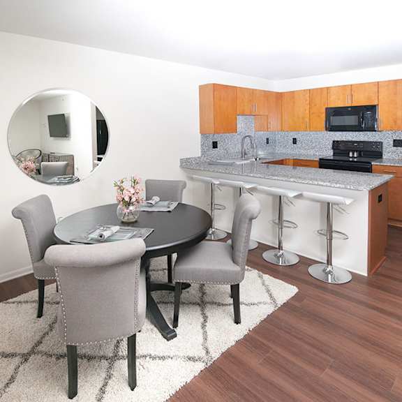 classic dining area at dutton estates, saint clair, michigan