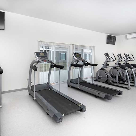 fitness center with modern equipment at dutton estates, saint clair, 48079