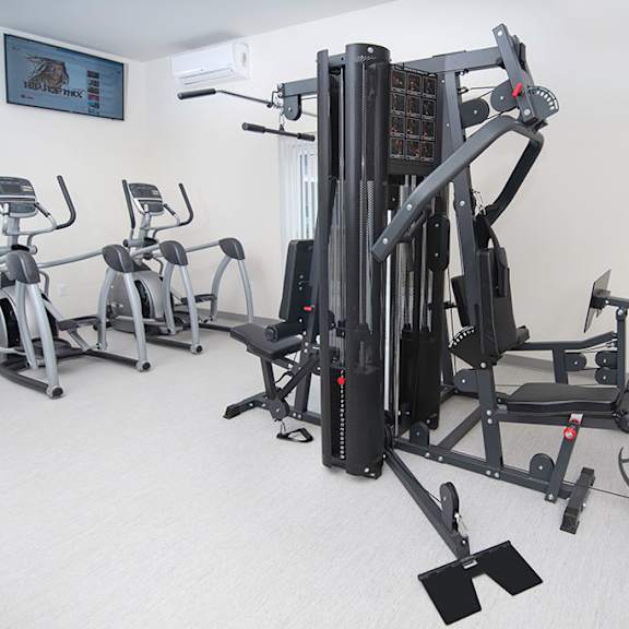 well equipped fitness center at dutton estates, saint clair, mi