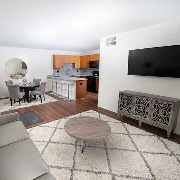 relaxing living room design at dutton estates, saint clair, mi, 48079