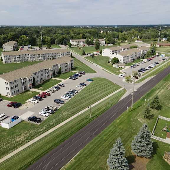 view outside at griswold estates apartments, indiana, 46706