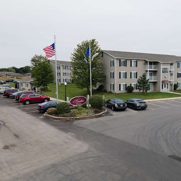 reserved resident parking at kuder estates apartments, mrd conventional, warsaw, in