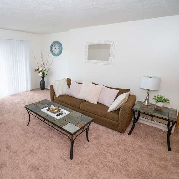 modern living room at kuder estates apartments, mrd conventional, warsaw