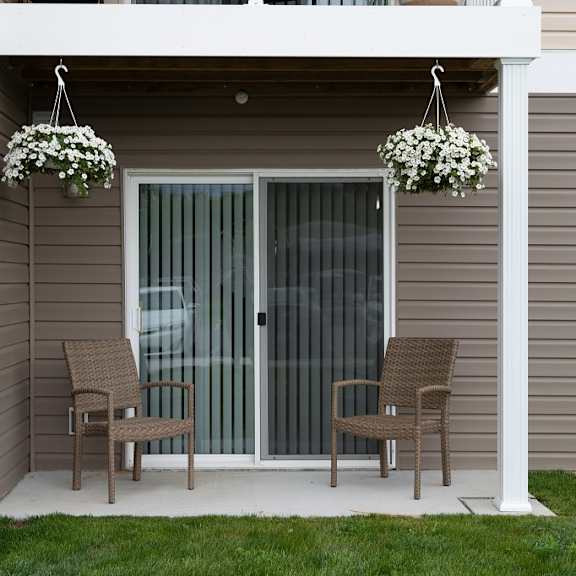 balcony and patio at oliver apartments, temperance