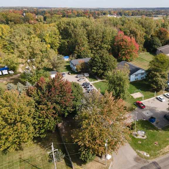 aerial 40 glenn ave, qunicy, mi 49082