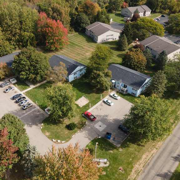 aerial 40 glenn ave, qunicy, mi 49082