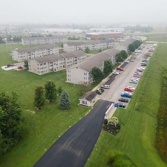 greenery  view at martin estates apartments, shelbyville, indiana