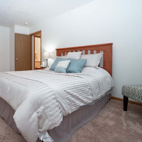 master bedroom at simonson estates 100 raleigh court, columbia city, in 46725