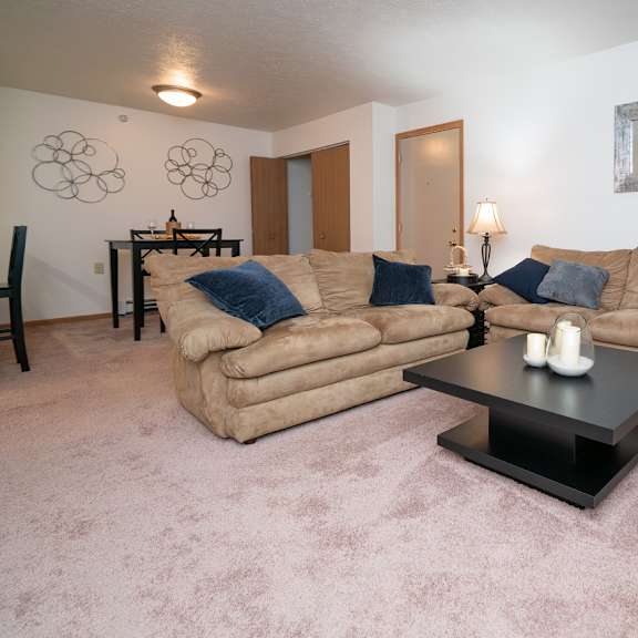 living room at simonson estates 100 raleigh court, columbia city, in 46725