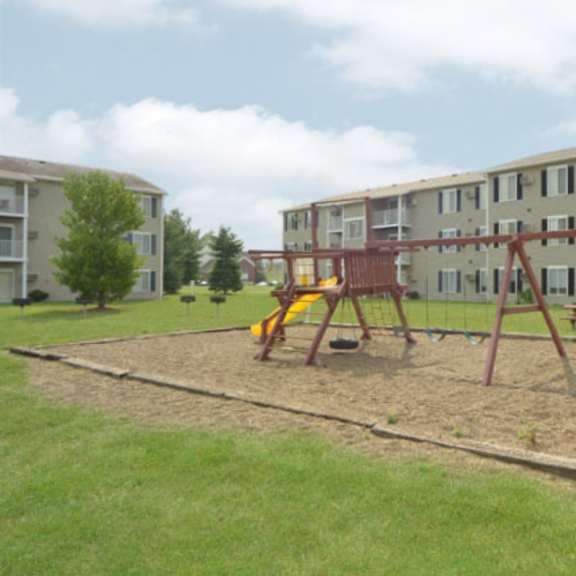 playground for children at hornbrook estates apartments, indiana