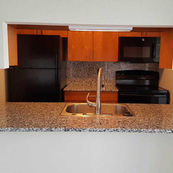 upgraded kitchen at geary estates apartments, mrd conventional,  grandview plaza, kansas