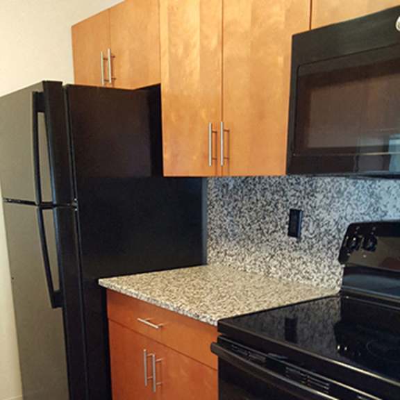 upgraded kitchen at geary estates apartments, mrd conventional,  grandview plaza, kansas