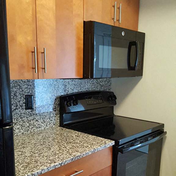 upgraded kitchen at geary estates apartments, mrd conventional, kansas