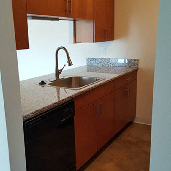 upgraded kitchen available on select units at geary estates apartments, mrd conventional, grandview plaza, ks