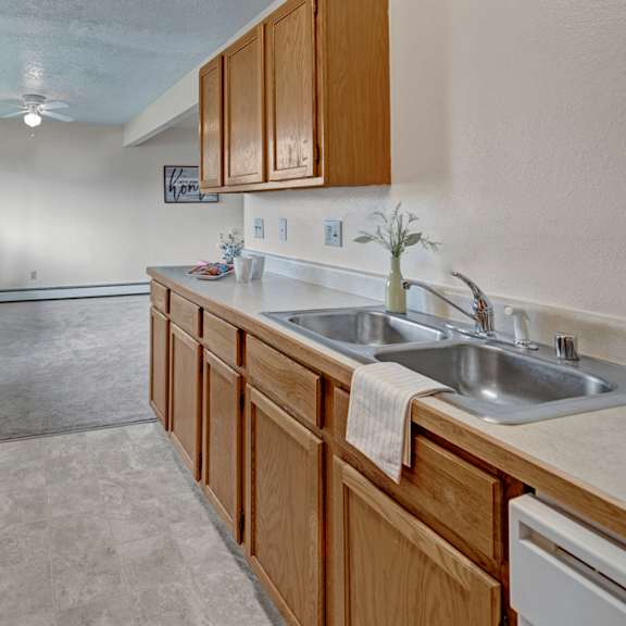 the legacy apartments - kitchen