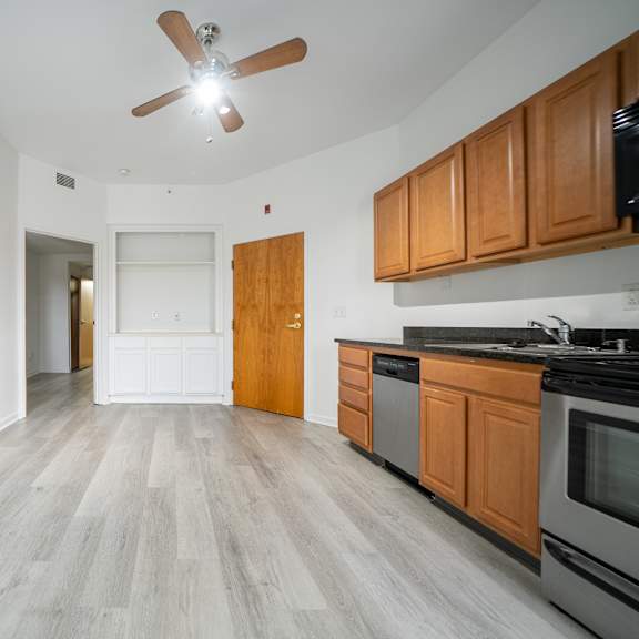 spacious kitchen at tremont terraces apartments, ohio
