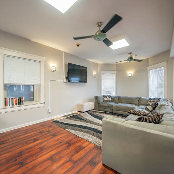 spacious living room at tremont terraces apartments, cleveland, oh
