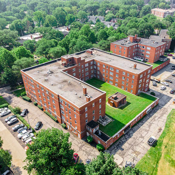aerial view of the property at shaker collection, cleveland, 44120