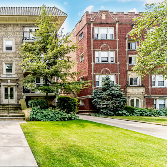 mapleview exterior at heights collection apartments, cleveland heights, oh 44106