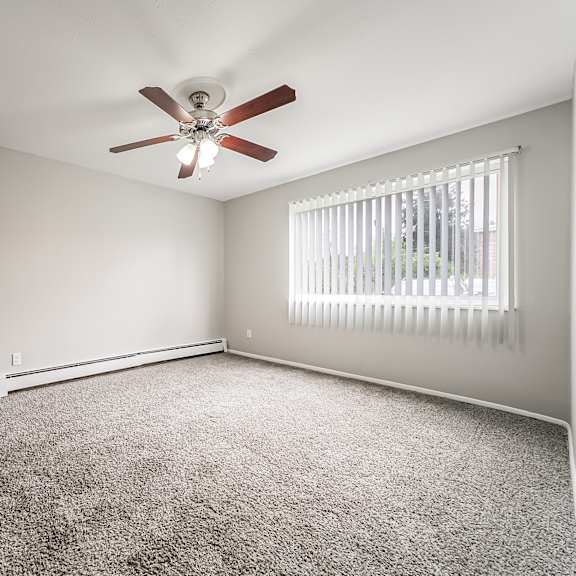 empty bedroom at integrity chardon apartments,ohio, 44024