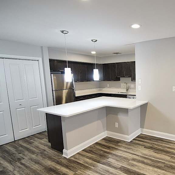 kitchen unit at old green place  apartments, integrity realty llc, beachwood, oh