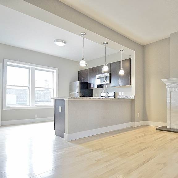chelsea living and kitchen at integrity gold coast apartments, cleveland