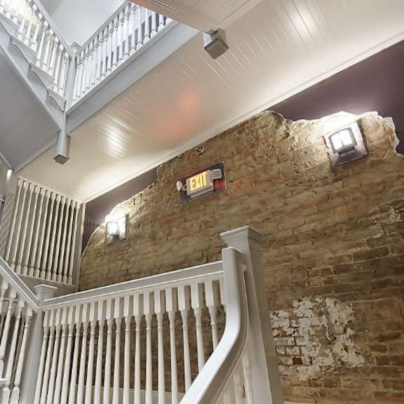 grand staircase at tremont terraces apartments, cleveland, oh, 44113