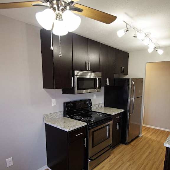 renovated kitchen in select apartment homes