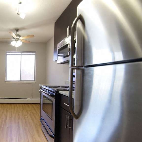 renovated kitchen in select apartment homes