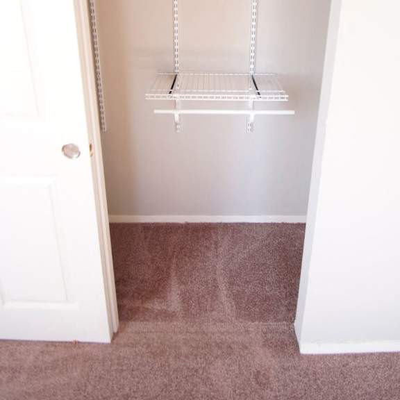 closet organizers in select apartment homes