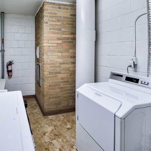 common laundry rooms on each floor