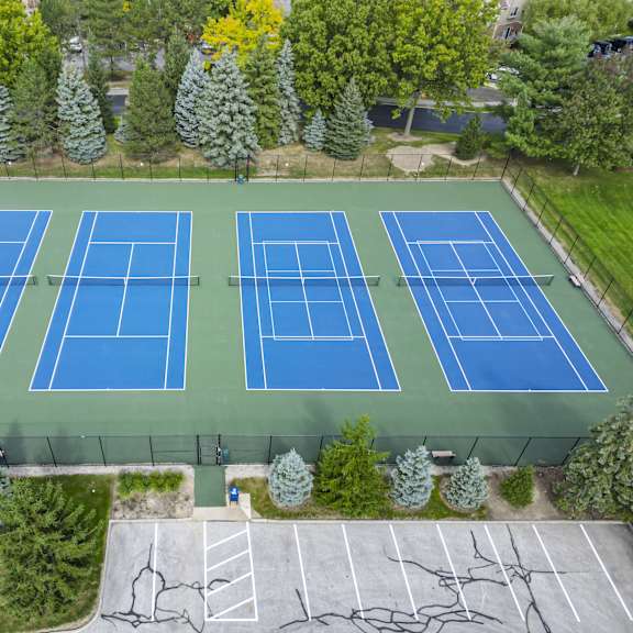 tennis/pickleball court at atrium in the village, beachwood