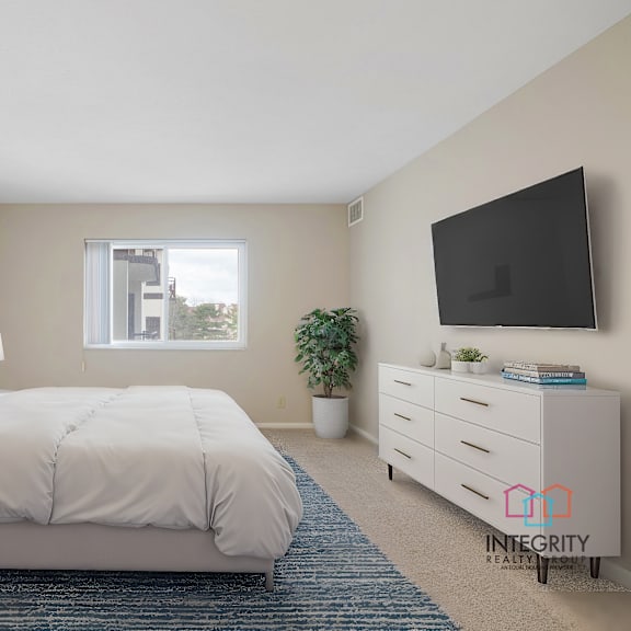 furnished master bedroom.at atrium in the village, ohio