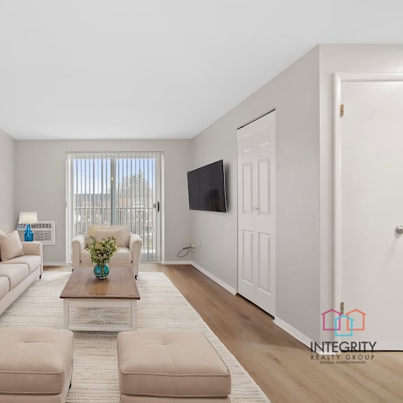example of fully furnished living room.