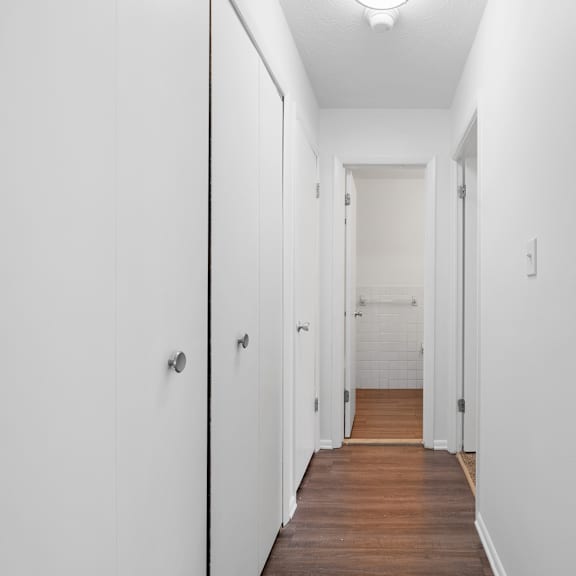 updated wynwood hallway to beds and baths.