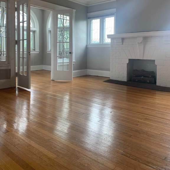 living room with fireplace at integrity cleveland heights apartments, cleveland heights, 44106