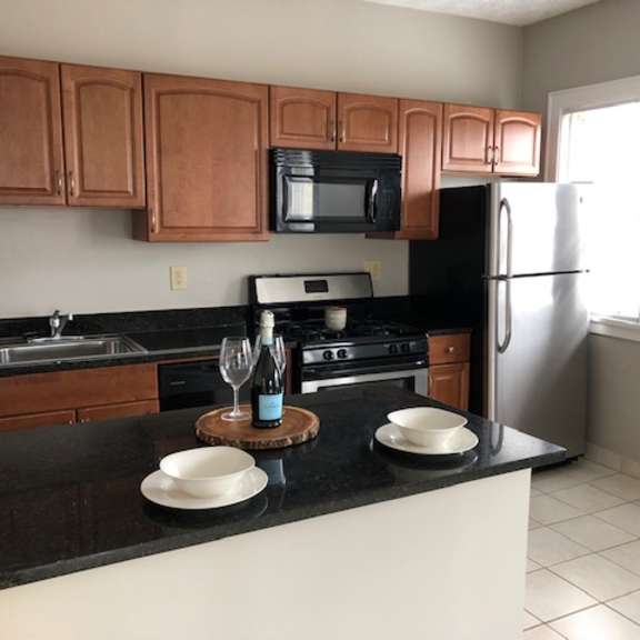 renovated kitchen at integrity gold coast apartments, apartments, cleveland, oh