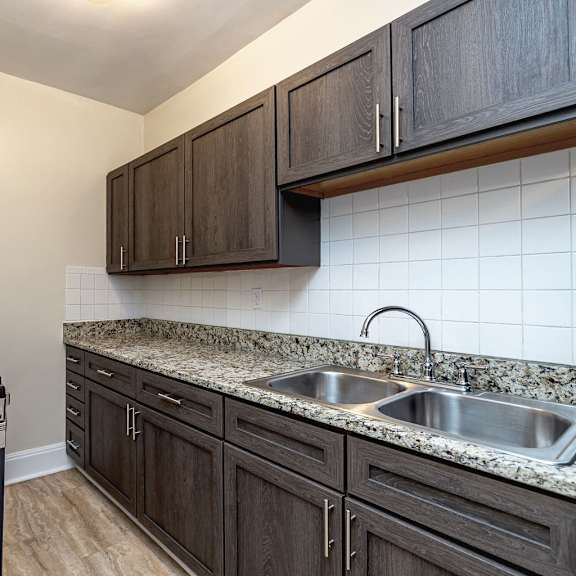 updated kitchen at heights collection apartments, cleveland heights, oh