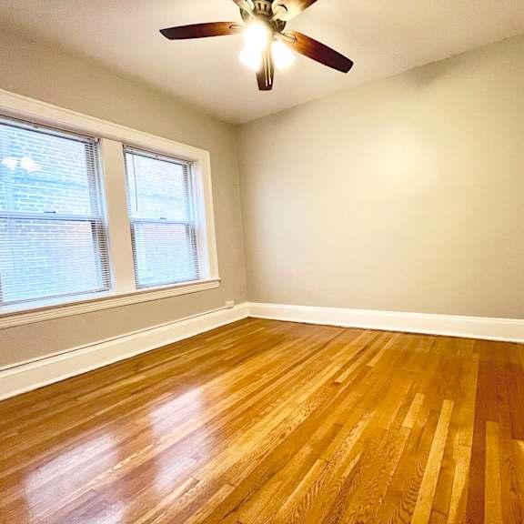 vacant bedroom area at heights collection apartments, ohio 44106