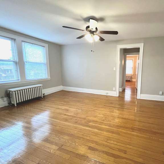 vacant living area at heights collection apartments, cleveland heights, ohio