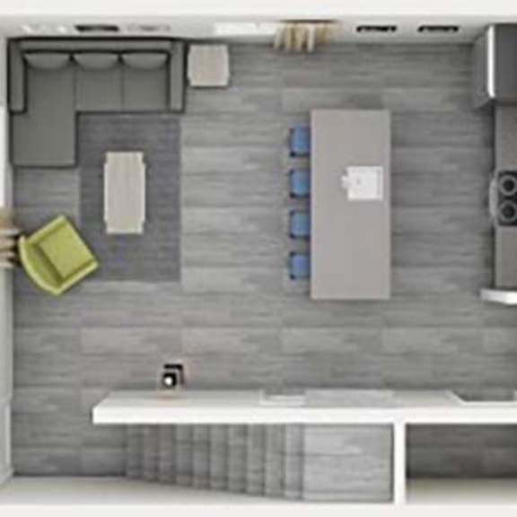 general townhome floor plan at reserve overlook apartments, integrity realty, cleveland heights, ohio