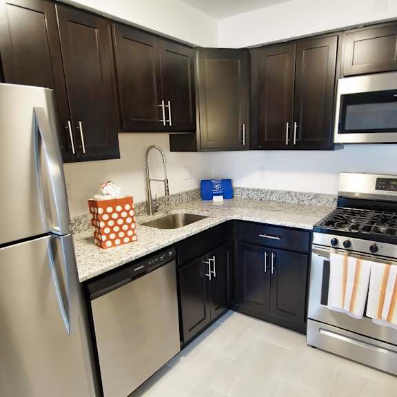 renovated kitchen at westwood meadows - sp westlake 27825 detroit apartments, integrity realty llc, westlake, 44145