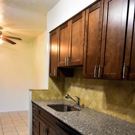 renovated kitchen at huntington hills townhomes, integrity realty, stow, ohio