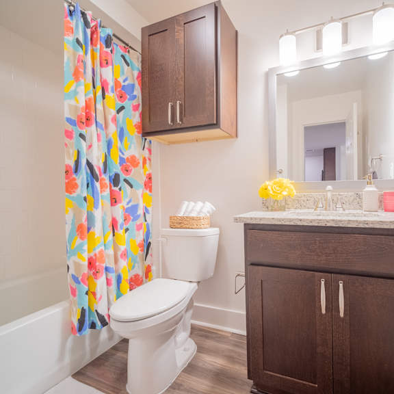 our apartments offer a bathroom with a tub