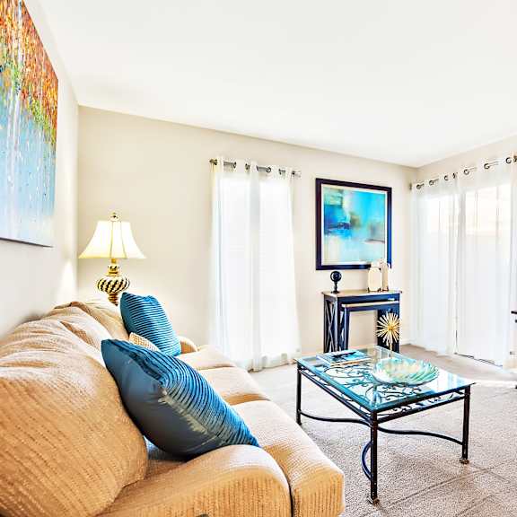 light and airy living room