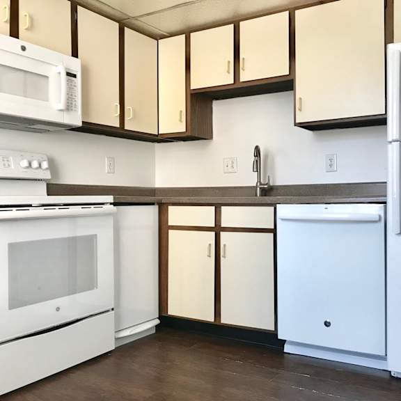 lockefield gardens fully equipped kitchen in historic apartment